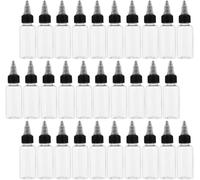 30 flacons en plastique PET transparents, de 30 ml chacun, non déformables, rechargeables, pour les travaux de jointoiement et comme distributeur de colle