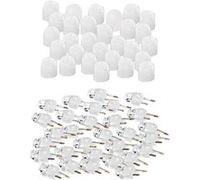 30 LED à couleur changeante + capuchons blancs G