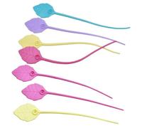 30 Liens de Fermeture Alimentaire en Silicone, Forme Feuille Couleur Aléatoire