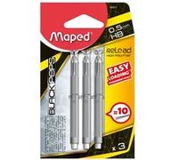 30 Mines 0,5mm HB MAPED pour porte mine 0,5mm G