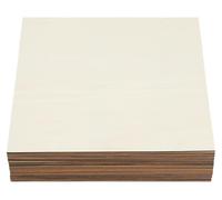 30 panneaux de contreplaqué en tilleul - Bois non traité - 40 x 40 cm - Épaisseur 3 mm - Pour la découpe laser et le bricolage - Couleur naturelle
