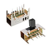 30 Pcs 6mm Interrupteur à Glissière Horizontale DP3T 2P3T 8 Bornes PCB Panneau Interrupteur À Bascule À Verrouillage