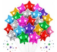 30 Pcs Ballon Etoile, Étoile à Cinq Branches Ballon Anniversaire, Décoration de Fête, 10 Pouces, Plusieurs Styles, Convient à Toutes Les Parties