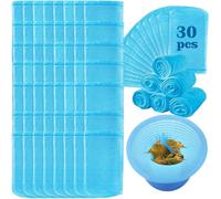 30 PCS Chaussette Skimmer Piscine,Pool Skimmer Socken,Filtre Skimmer Piscine, Prefiltre Skimmer Nylon Élastique, Reutilisable Filtrantes Chaussettes Propre Retirer Feuilles, Écume, Cheveux (Bleu)