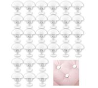 30 Pcs Pince Couette, Attache Couette Pince pour Housse de Couette Forme Ronde Mignon Clips de Couette Clips de Fixation Champignons avec Boutons pour Housse de Couette de Chambre à Coucher