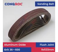 30 pièces 9x533mm bandes abrasives bandes abrasives en oxyde d'aluminium P36 ~ 600