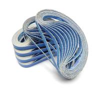 30 Pièces Bandes abrasives 13 x 457 mm, 5 x Grain 40/60/80/120/180/240 | Corindon Zirconium Papier Abrasif, pour Ponceuse à Bande Proxxon - Ponçage Métal, Bois & dérouillage