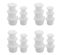 30 Pièces Bouchon Silicone pour Salière et Poivrière, Blanc | Accessoire la Cuisine, Fermeture Hermétique, Installation Facile, pour Tube et Pot à Épices, Usage Maison