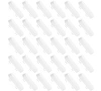 30 Pièces Cache-gouttières, Cache Aeration Fenetre, Busette de Drainage, Cache Aération Fenêtre, Couvercles de Trous d'Évacuation pour Cadre de Fenêtres UPVC/PVC (Blanc)