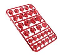 30 pièces Cache-vis Décoratifs Hexagonaux Rouges en ABS pour moto | Protection des Vis Moteur, Installation sans Outil, Finition Soignée, pour Carter et Personnalisation