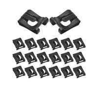30 Pièces Circlip M6 M8, Clip de Retenue Noir Antidérapant | Acier à Ressort 65mn, Bord Chanfreiné et Finition Lisse, Remplacement sans Outil, Réparation Mobilier Professionnel