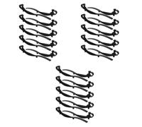 30 Pièces Clips de Protection pour Gouttières ABS 6 Pouces à Crochet | Fixations pour Filets, Empêchent le Déplacement du Maillage, Évacuation Fluide, Toitures Plates ou Gouttières Basses