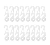 30 Pièces Crochet D’extension, Réglable, Plastique PP Blanc | Boucles de Cordon pour Masque, Usage Derrière la Tête, pour Port Prolongé et Ajustement Souple