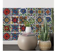 30 Pièces de Carrelage Adhésif Mural,Autocollant Carrelage Cuisine et Salle de bain,Stickers muraux Décoratif pour la Maison,10x10cm