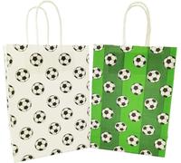 30 pièces de sacs cadeaux de football - sacs de fête avec motif de football - sacs cadeaux - sacs cadeaux en papier en vrac - fête à thème football - articles de fête - 21x15x8cm