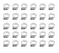 30 Pièces En Inox 304 Colliers De Serrage Tuyau Réglables 13-19 Mm Pour Conduites D'eau Domestique Et Robinets