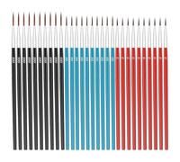 30 pièces/Ensemble Petits pinceaux à Pointe de Doublure Pinceau Fin Petit Pinceau de détail avec 3 Tailles pour la Peinture Artistique