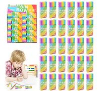 30 Pièces Gommes, 2B Gomme Crayon pour Dessin Croquis Ecriture, Gomme Colorées, Gommes à Effacer Douce et Durable pour Scolaire de Bureau Université