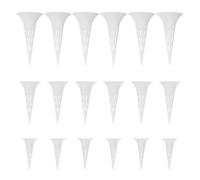 30 Pièces Housse de Drainage, Cône en Maille Plastique PP Blanc | Flux D’eau Rapide, Limite la Fuite de Terre, pour Pots Plastiques, Balcon et Serrage