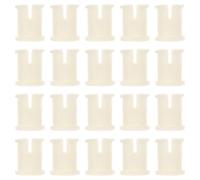 30 Pièces Inserts pour Roulettes pour Meubles en Plastique Blanc | Manchons de Tige de Roulette, Ajustement Serré et Support Fiable, pour Bureau et Maison