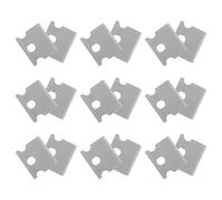 30 Pièces Lame de Coupe à Dénuder Rj45 en Acier Argenté | Bord Rectifié Précision, Maintien du Tranchant, Réduit les Pannes, pour Ateliers Réseau et Postes de Travail