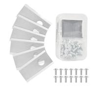 30 Pièces Lame De Coupe Tondeuse À Gazon Pièce De Coupe-bordure De Remplacement, Compatible for Husqvarna, Compatible for Gardena, Compatible for Yardforce, Tondeuse À Gazon Robotique(Style A)