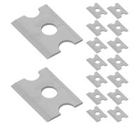 30 Pièces Lame de Sertissage pour Câble Ethernet en Acier | Remplacement pour Rj45, Coupe Nette sans Bavure, Installation Rapide, Format 14x10mm, Argenté