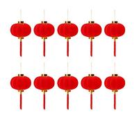 30 Pièces Mini Lanternes Rouges Chinoises Décoration De La Fête du Printemps Ornement De Lanternes De Festival Petite Lanterne Rouge Décor Feng Shui Carte 3D Extérieur