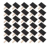30 Pièces Mini Panneau Tableau Noir en Bois avec Pince, Effaçable | Format Compact Rectangulaire, pour Bocaux et Étagères, Signalétique Commerce et Mariage, Écriture Rapide