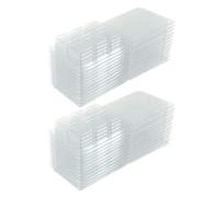 30 Pièces Moule en Plastique pour Fondants à Cire, Boîte Carrée 6 | PET à Clapet, Usage Bricolage et Loisirs Créatifs, Débutants, Résiste à Déformation