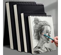 30 pièces/paquet Bloc de croquis à reliure spirale, carnet de croquis sans acide convenant aux adultes, débutants et artistes, pour le croquis, le dessin, la peinture, essentiel pour la rentrée scolai