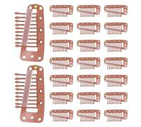 30 Pièces Pince à Postiche Marron en Métal, Fixation Discrète | Accessoire Facile à Poser et Retirer, Maintien Sûr, Usage Long, pour Postiche et Cheveux