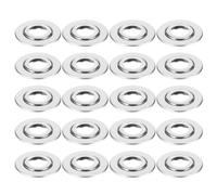 30 Pièces Plaque de Recouvrement de Buse de Sprinkler, Acier | Double Couche Extensible, Profil Fin et Plat, Finition Argenté, Usage Résidentiel et Musées, Facile à Nettoyer