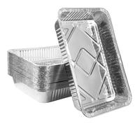 30 Pièces Plateaux de Cuisson en Aluminium, 31 x 21 x 5cm Plats à Rôtir Jetables Va au Congélateur Poêles à Frire pour Service de