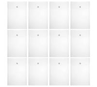 30 Pièces Pochette de Rangement pour Documents A5 en Plastique | Surface Lisse, Coins Arrondis, Vue et Accès Faciles, pour Reçus et Billets, Transport et Stockage
