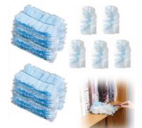 30 Pièces Recharges Plumeau, Recharges pour Plumeaux Jetables Compatible avec Swiffer Duster, Recharges Dépoussiérantes pour Entretien la Maison et Le Bureau (Bleu)