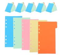 30 Pièces Séparateur Classeur Intercalaires à Fiches D'indexation | Feuillets Mobiles en Papier, Intercalaires de Pages, Intercalaires pour Classeur à Anneaux Couleur Aléatoire