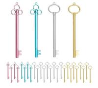 30 Pièces Stylo Gel Style Vintage, Forme de n Recharge de 0,5 MM | Écriture Gel Lisse Recharge Remplaçable pour Notes Cours Devoirs Mémos Quotidiens(Rose Bleu Argent Or)