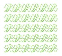 30 Pièces Trombones Verts de Trèfle pour Documents et Photos | Métal et Plastique, Décoratifs et Résistants à Déformation, pour Bureau à Domicile et Classe