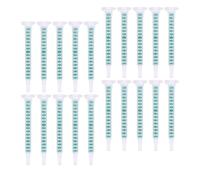 30 pièces Tube de Mélange Époxy PP Vert Applicateur de Colle Ab Portable | Raccord Serré pour Boîte Plastique, Interface Scellée, Diamètre Réduit, Flux Laminaire Spiralé, Pose Rapide Propre