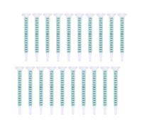 30 pièces Tube Mélangeur Statique PP pour Colle Ab, Embout Résine époxy | Installation Rapide, Flux Spiralé Laminaire, Raccord Étanche pour Cartouches Adhésives Bicomposantes, Dosage Précis,