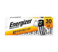 30 piles AA Industrial - Energizer piles stilo AA LR6 Mignon 1,5 V Alcalines Utilisation professionnelle et longue durée pour instruments de mesure Lampes de poche et appareils électroniques - 3