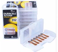 30 piles auditives Duracell Activair 312 marron (blister de 5 x 6) aide auditive