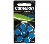 30 piles auditives pour appareil auditif 675 / A675 ZINC AIR code Bleu CAMELION