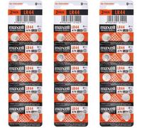 30 Piles LR44 / A76 / V13GA Maxell Alcaline 1,5V