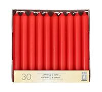 30 Tafelkerzen diamètre 2,15 cm-rouge - 13700 19,6 cm