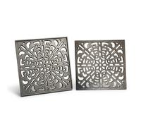 30 x 30 cm - Grille de Ventilation en Fonte pour Aération Cheminée Poêle | Grille Robuste et Décorative en Fonte pour Hottes, Cheminées et Poêles | Aération et Ventilation | Design Intemporel