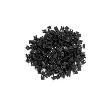 300 PCS Mini 2,54 mm Standard Noir Pull Court Circuit Bouchons, Pièces Jumper Caps pour Connexion Électrique, Accessoires en Plastique et Métal, Idéal pour Projets Électroniques et DIY