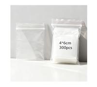300 Pcs Sachet Zip Transparent Pochette Zip, 40 x 60 mm Sachet Plastique Transparent Zips, Sachets à fermeture pression Transparents Plastique Réutilisables, Sacchetto Refermables per Vis Bijoux