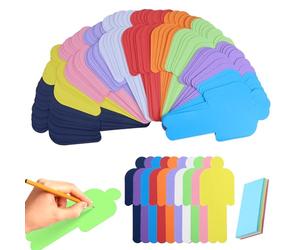 300 Pièces cartes de modération humaines, cartes d'apprentissage avec notes autocollantes, pour bureau, école, présentation, conférence, modération (10 couleurs)